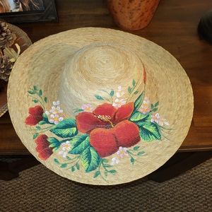 Straw beach hat